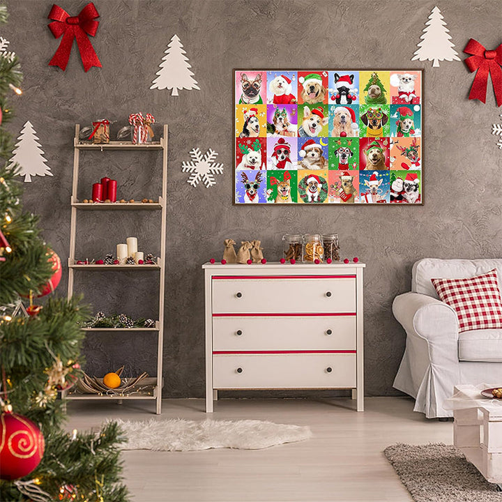 1000PCS Christmas Jigsaw Puzzles Advent Calendar  - Christmas Gift
