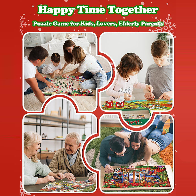 1000PCS Christmas Jigsaw Puzzles Advent Calendar  - Christmas Gift