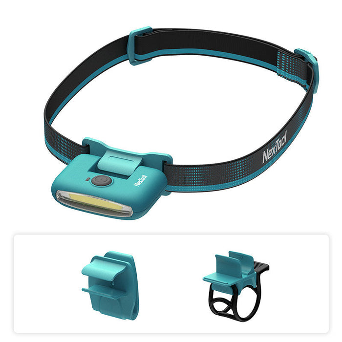 Harwelton™ Rechargeable Running Head Torch with Red Light, 37.8g