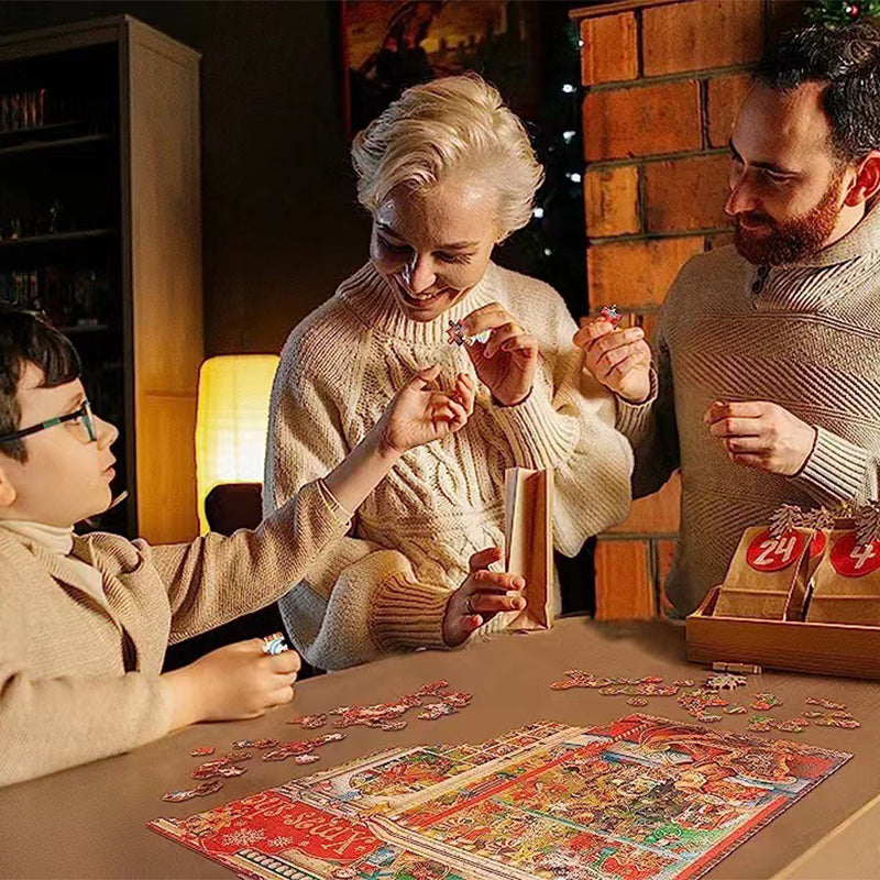 1000PCS Christmas Jigsaw Puzzles Advent Calendar  - Christmas Gift
