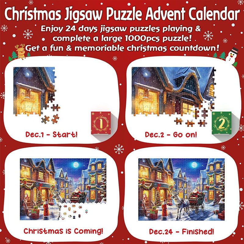 Christmas Jigsaw Puzzle 1000 Pieces with Festive Designs