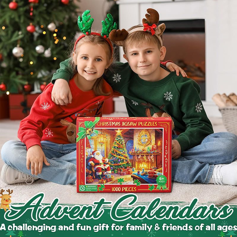 Christmas Jigsaw Puzzle 1000 Pieces with Festive Designs