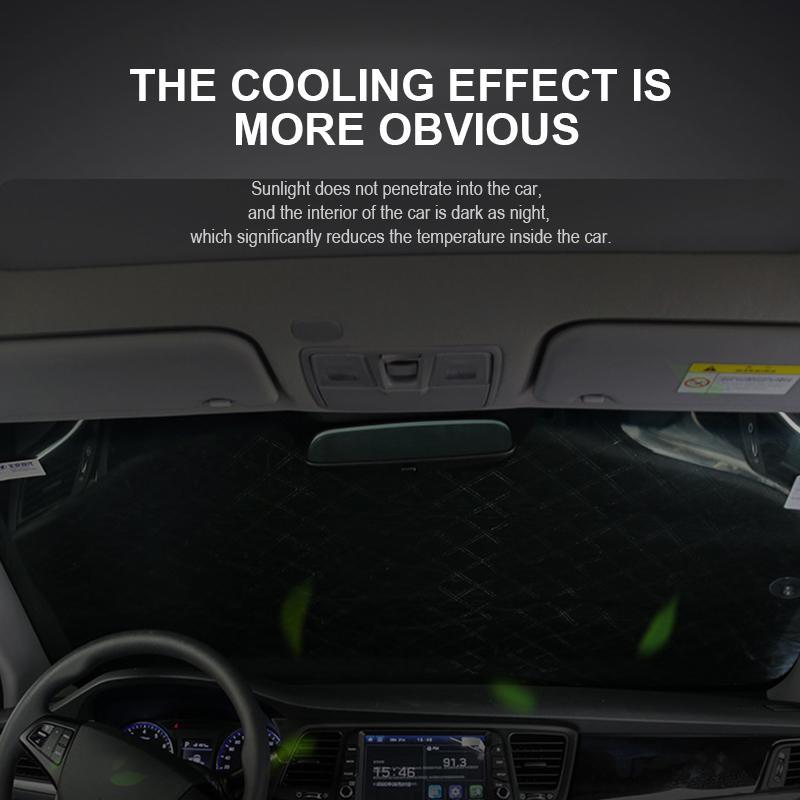 All-Season Magnetic Car Windscreen Cover with Mirror Covers