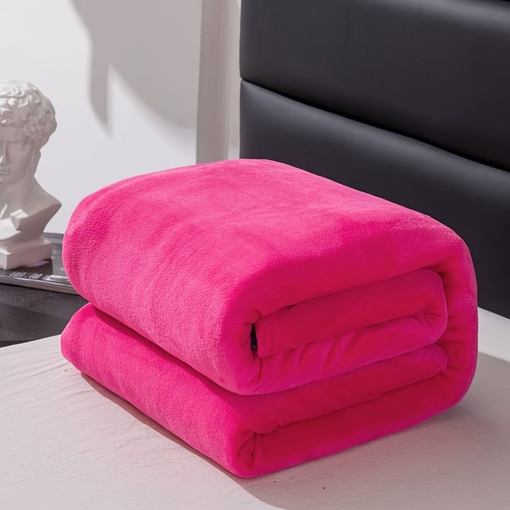 Soft Flannel Blanket for Sofa, Bed and Camping
