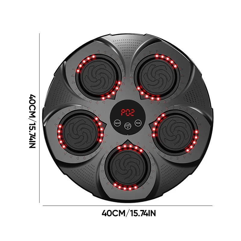 Harwelton™ Wall-Mounted Music Boxing Machine with Bluetooth and Lights