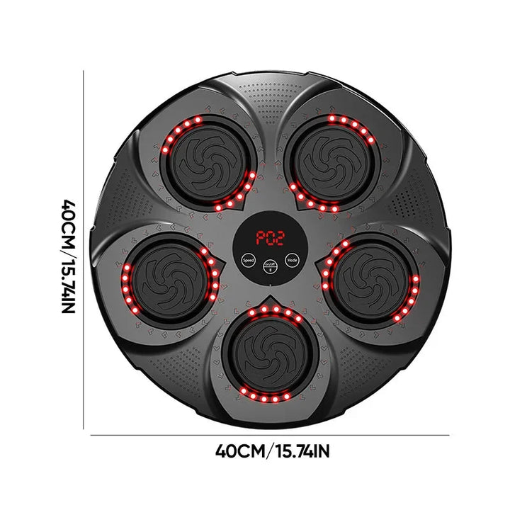 Harwelton™ Wall-Mounted Music Boxing Machine with Bluetooth and Lights