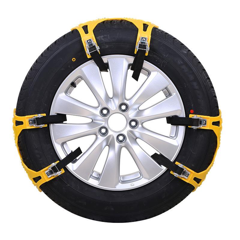 Steel Snow Chains with X-Spikes for Grip on Ice and Snow