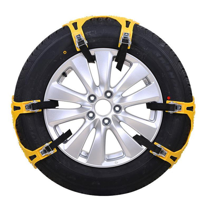 Steel Snow Chains with X-Spikes for Grip on Ice and Snow