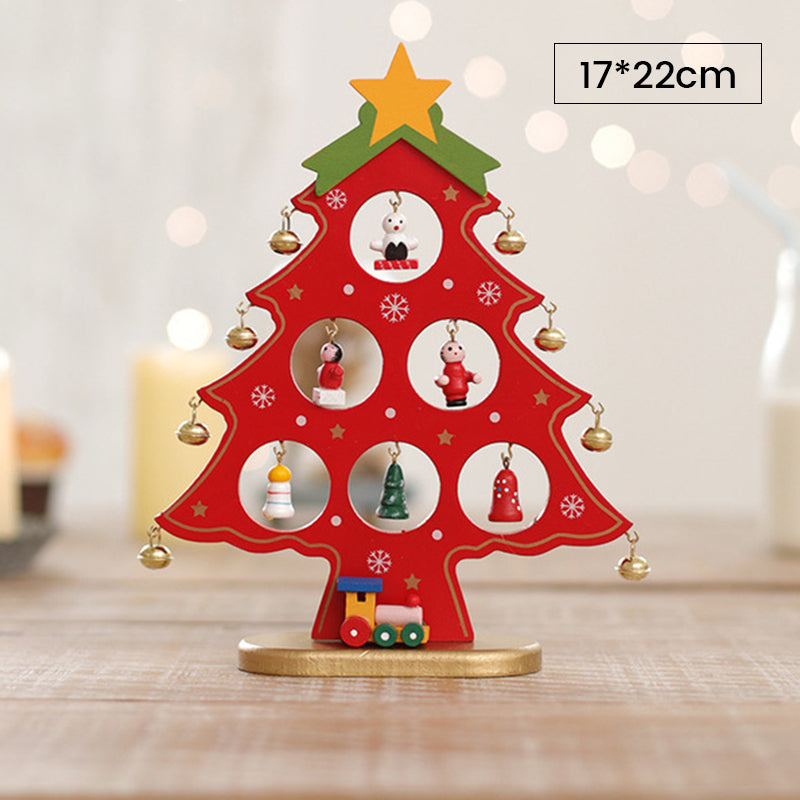 DIY Wooden Mini Christmas Tree Kit – Tool-Free Table Decoration