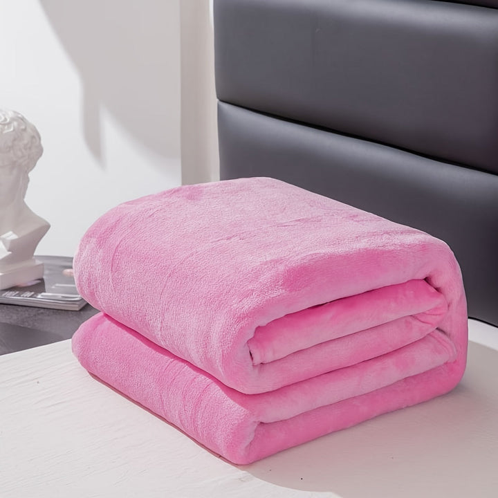 Soft Flannel Blanket for Sofa, Bed and Camping