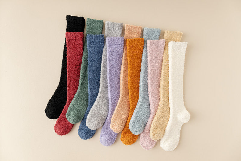 Harwelton™ Extra-Long Coral Fleece Winter Socks for Cosy Feet