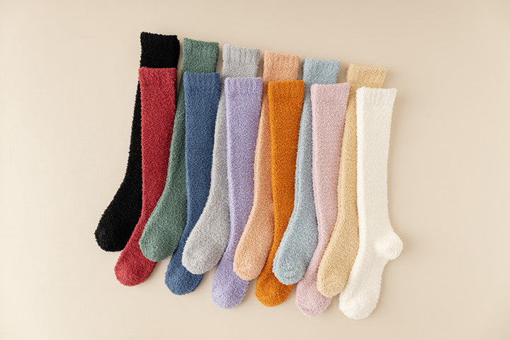Harwelton™ Extra-Long Coral Fleece Winter Socks for Cosy Feet
