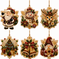 Diamond painting Christmas ornaments on tree