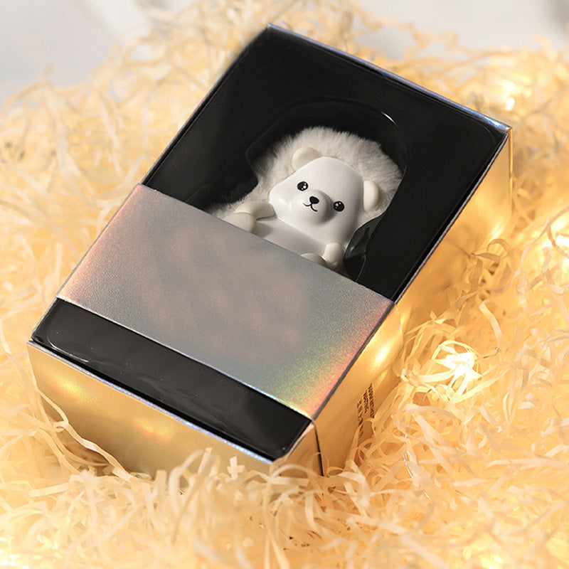 Harwelton™ Rechargeable Plush Hand Warmer in a Cuddly Animal Design