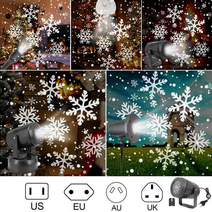 Christmas Snowflake Projector with 16 Festive Patterns
