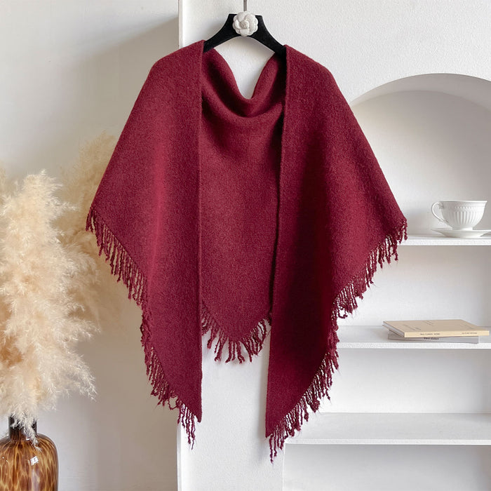 Harwelton Fringed Knit Scarf and Shoulder Wrap, 180 x 60 cm