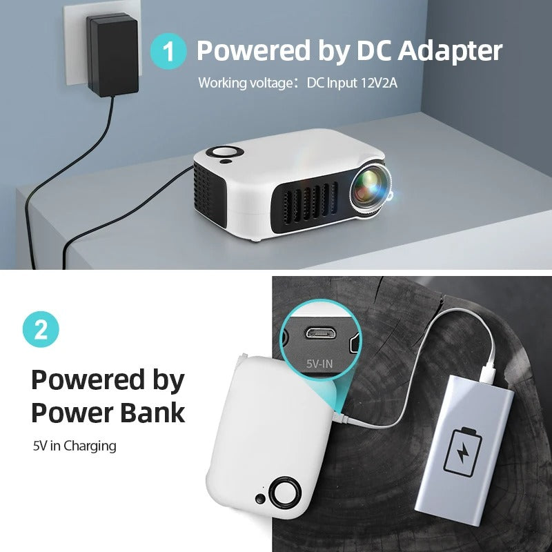 Mini Pocket LED Projector with HDMI and Built-In Speaker