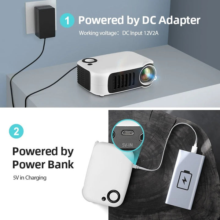 Mini Pocket LED Projector with HDMI and Built-In Speaker