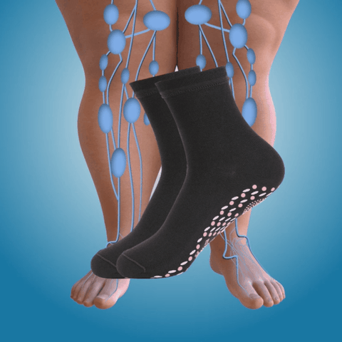Harwelton™ Self-Warming Tourmaline Socks with Massage Texture, 2 Pairs