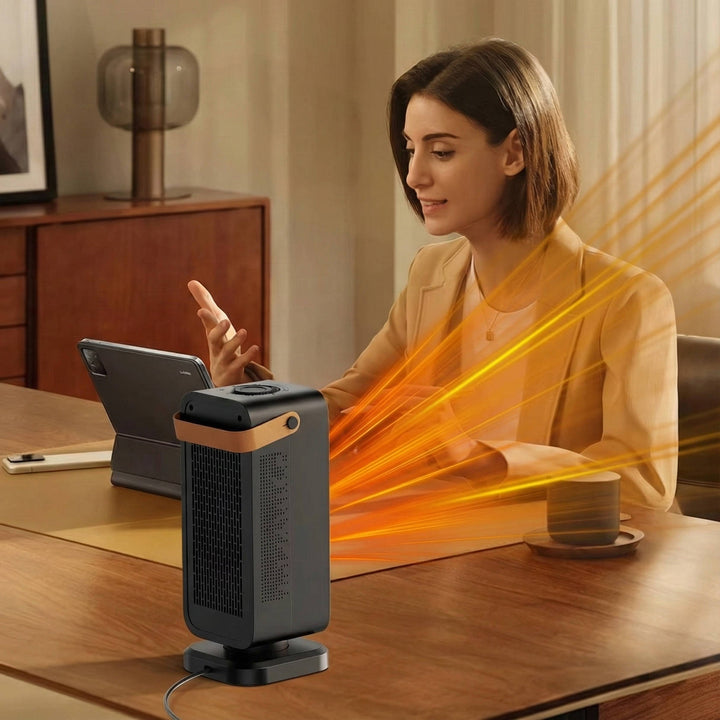 1200W Ceramic Fan Heater with 3 Settings &amp; Tip-Over Cut-Off – Harwelton™