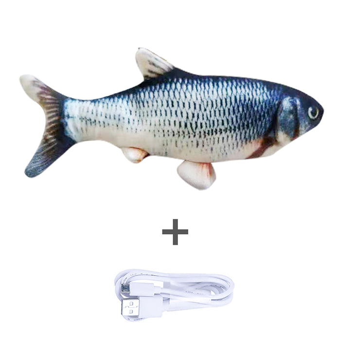 Realistic flopping fish cat toy