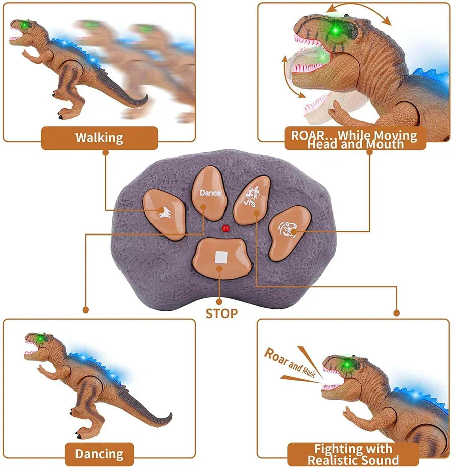 Remote Control T-Rex That Walks, Roars and Lights Up