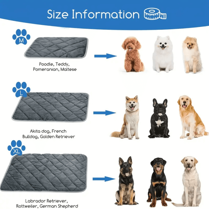 Self-Warming Pet Pad with Non-Slip Base for Dogs and Cats