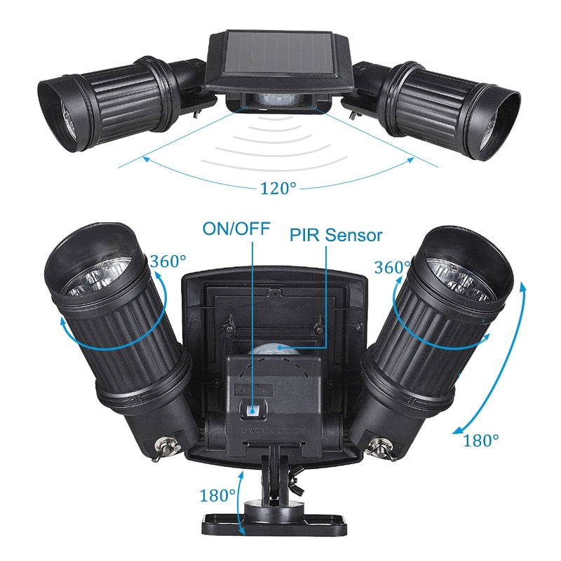 Solar Motion Sensor Security Light with 14 Bright LEDs