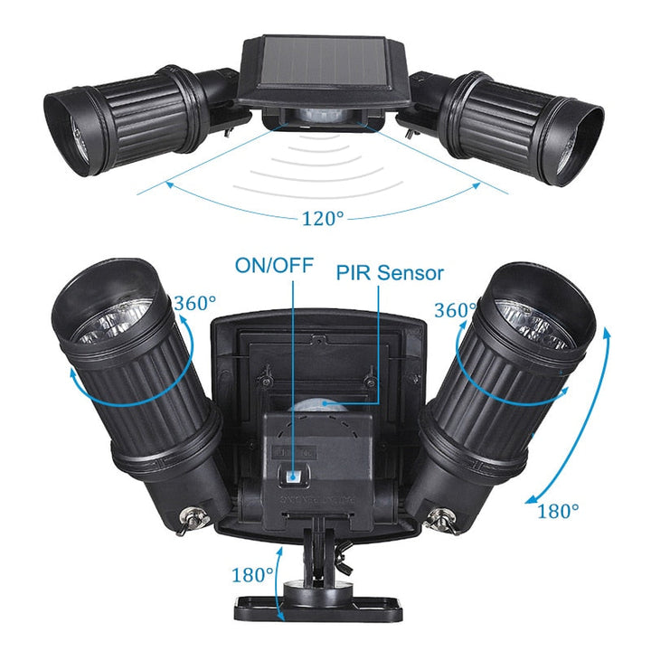 Solar Motion Sensor Security Light with 14 Bright LEDs