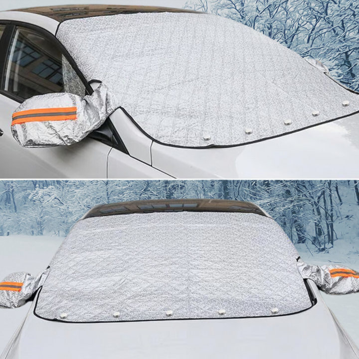 Full-Coverage Magnetic Windscreen and Mirror Cover, 225 x 110 cm