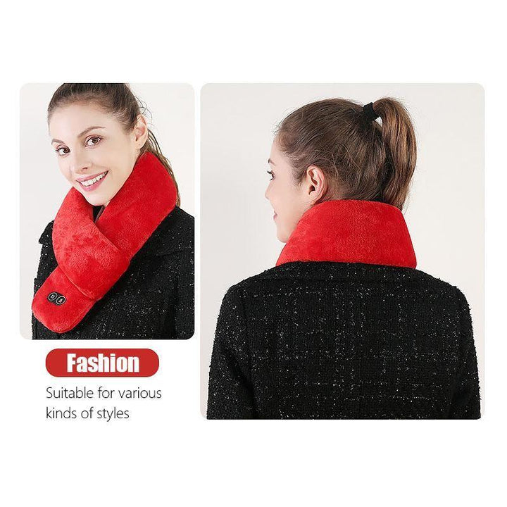 Harwelton™ Heated Neck Scarf with Vibration Massage and USB Charging