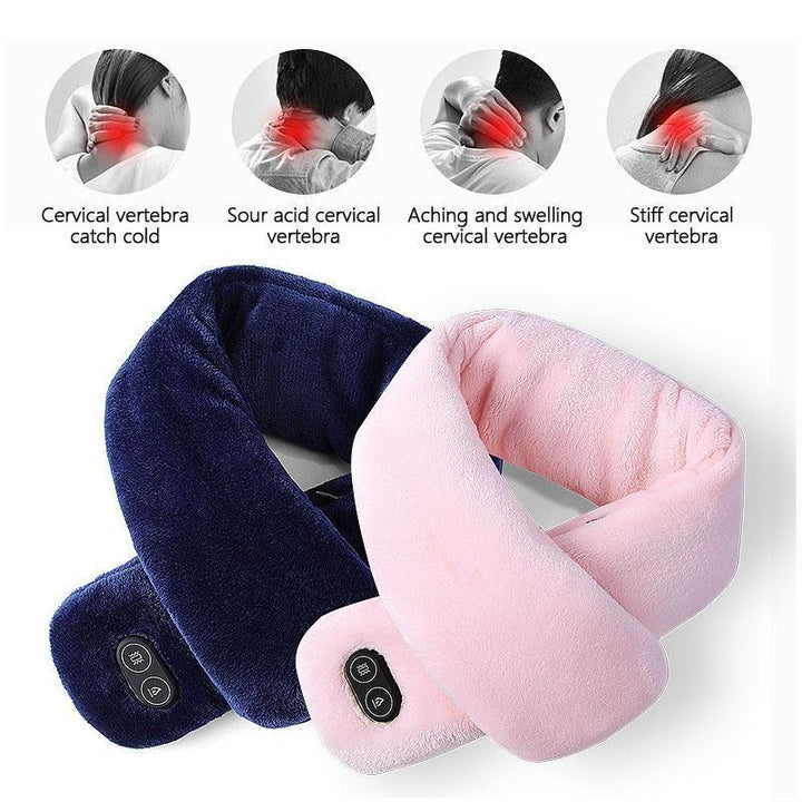 Harwelton™ Heated Neck Scarf with Vibration Massage and USB Charging