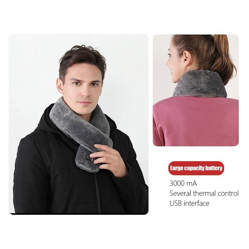 Harwelton™ Heated Neck Scarf with Vibration Massage and USB Charging