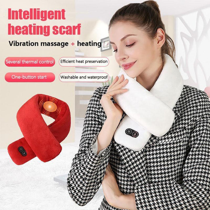 Harwelton™ Heated Neck Scarf with Vibration Massage and USB Charging