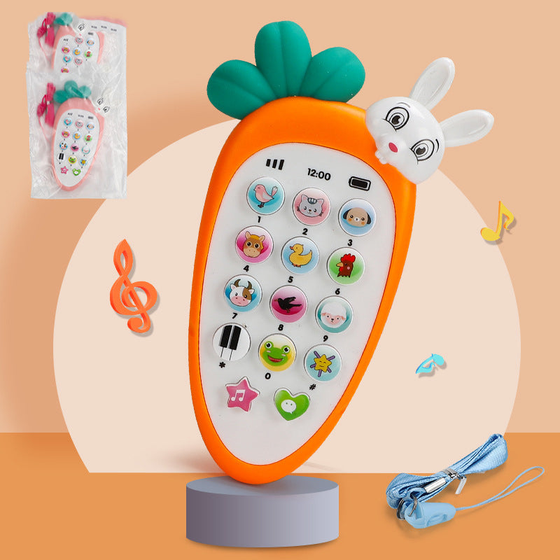 Colourful baby toy phone with buttons