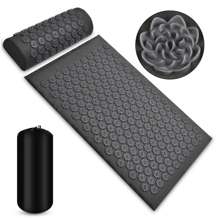 Harwelton Acupressure mat and pillow set with travel bag
