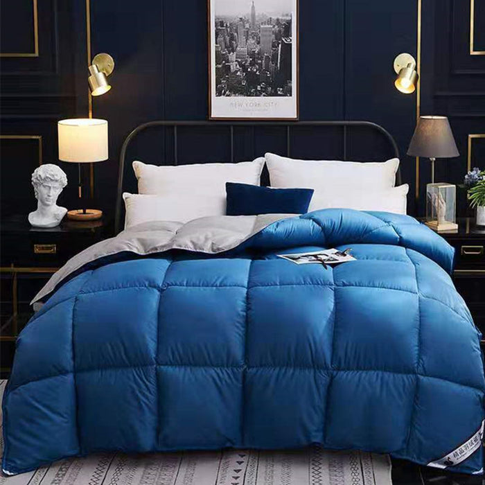 Harwelton Box-quilted winter duvet with a two-tone finish
