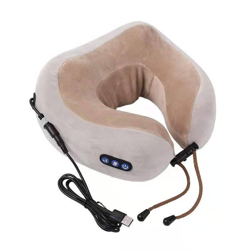 U-shaped electric neck massage pillow