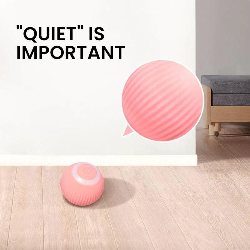Interactive Rolling Cat Toy Ball with Smart Obstacle Sensor