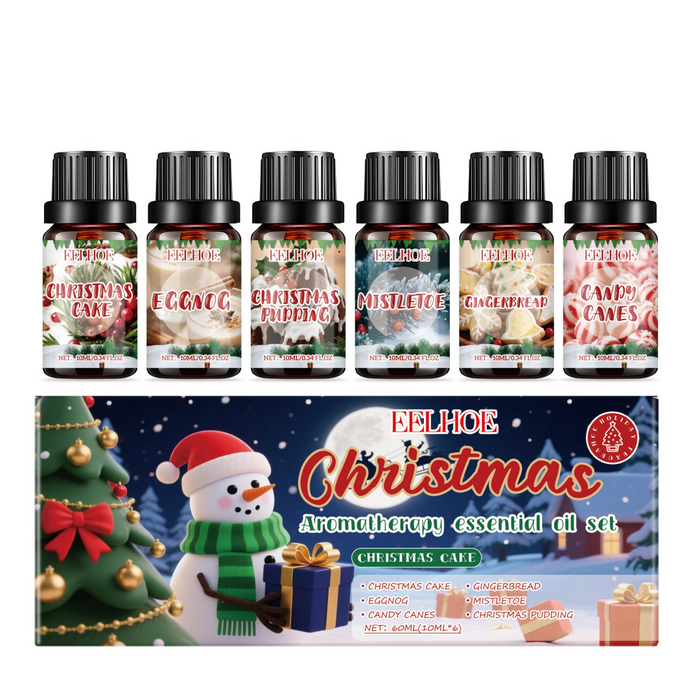 Harwelton Christmas Fragrance Oil Gift Set, 6 Festive Scents