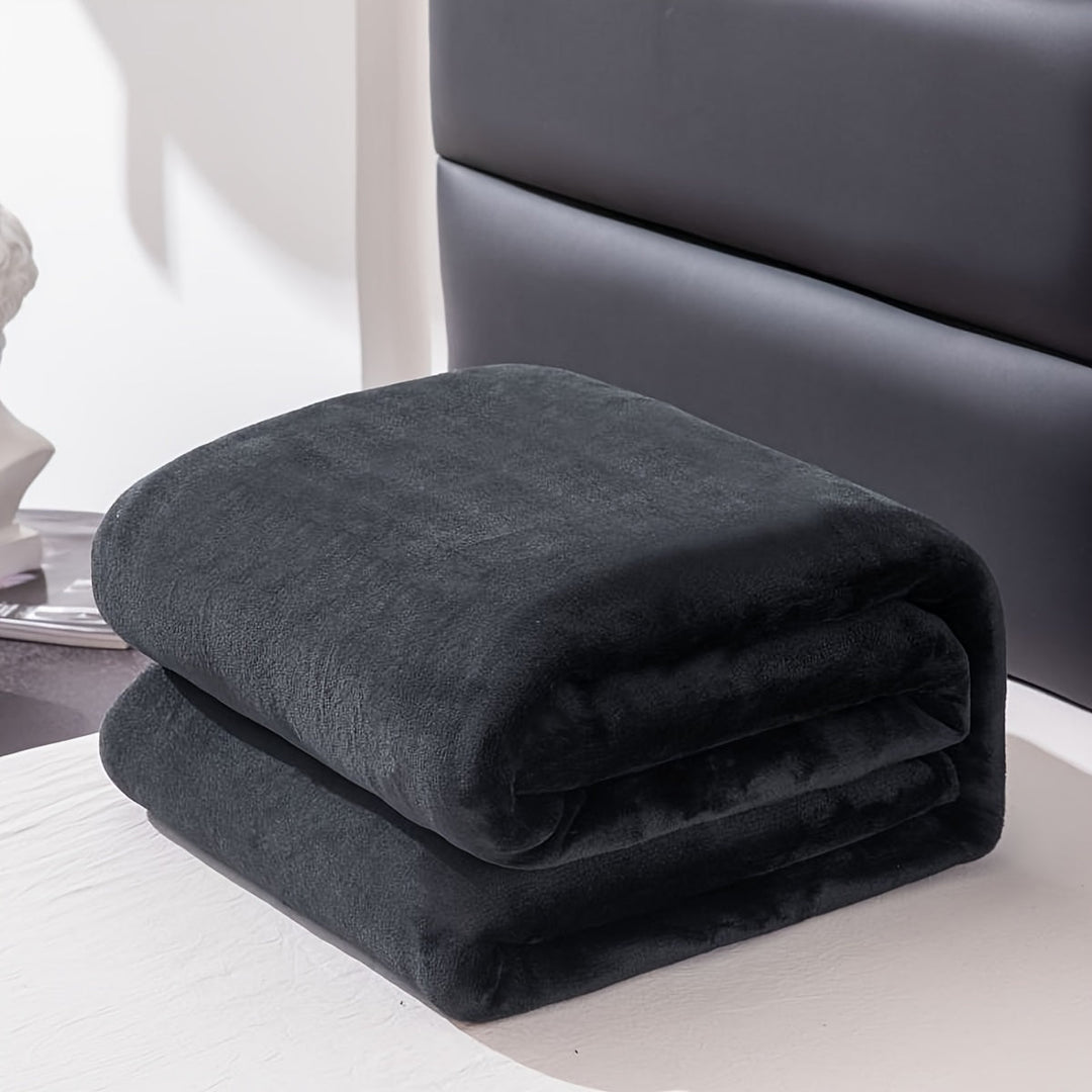 Soft Flannel Blanket for Sofa, Bed and Camping