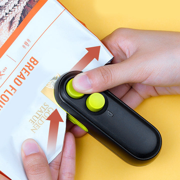 Rechargeable Mini Bag Sealer with Built-In Cutter