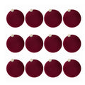 Harwelton™ Velvet Christmas Baubles Set of 12 with Soft Matte Finish