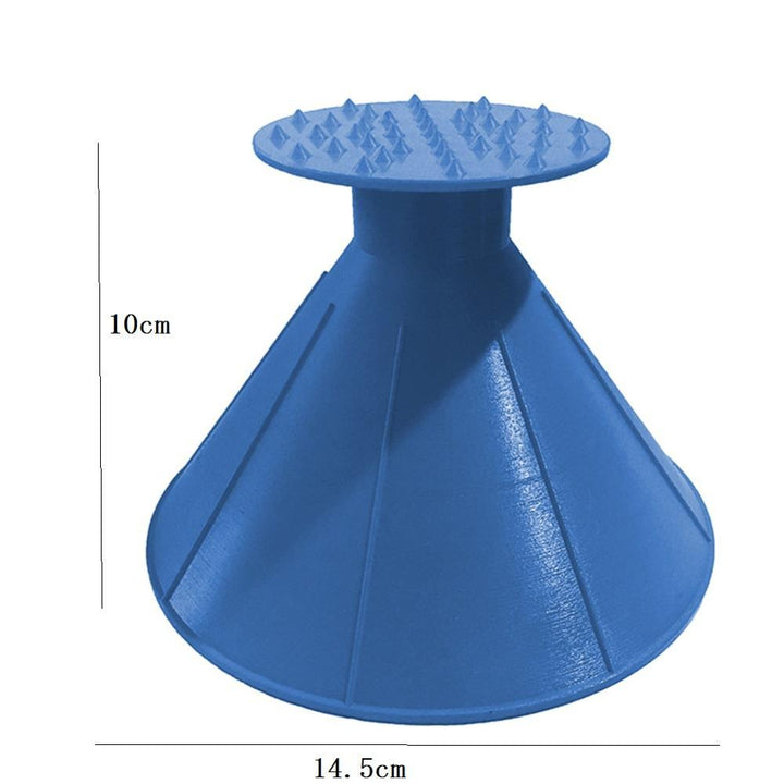 Round Cone Ice Scraper for Fast, Scratch-Free Windscreen Clearing