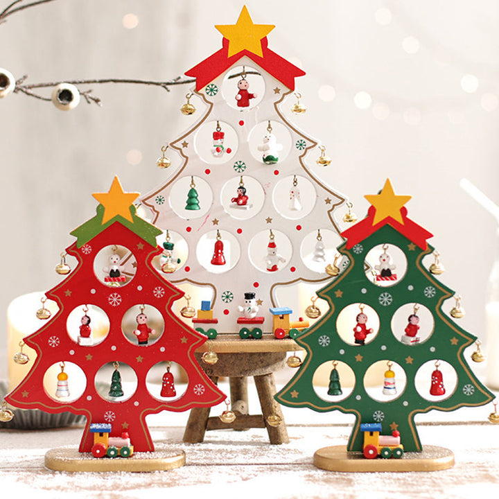 DIY Wooden Mini Christmas Tree Kit – Tool-Free Table Decoration