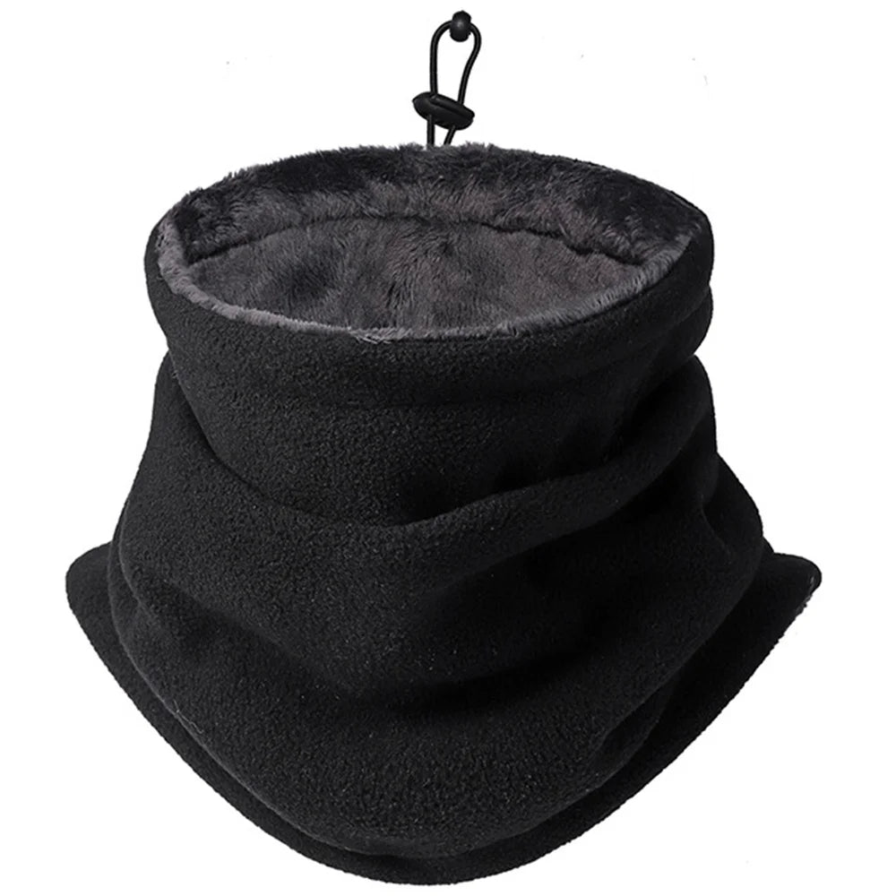 Soft Fleece Balaclava and Neck Warmer with Adjustable Buckle
