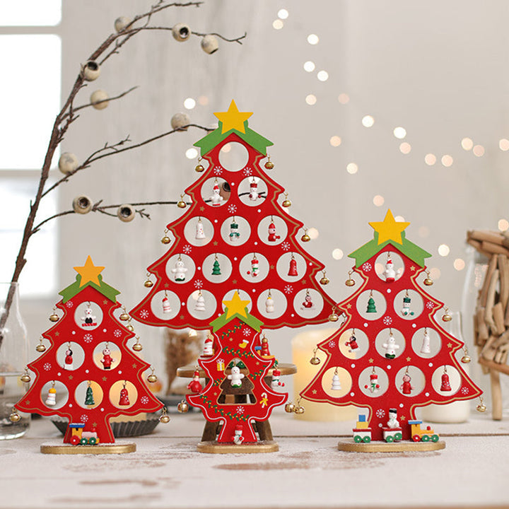 DIY Wooden Mini Christmas Tree Kit – Tool-Free Table Decoration