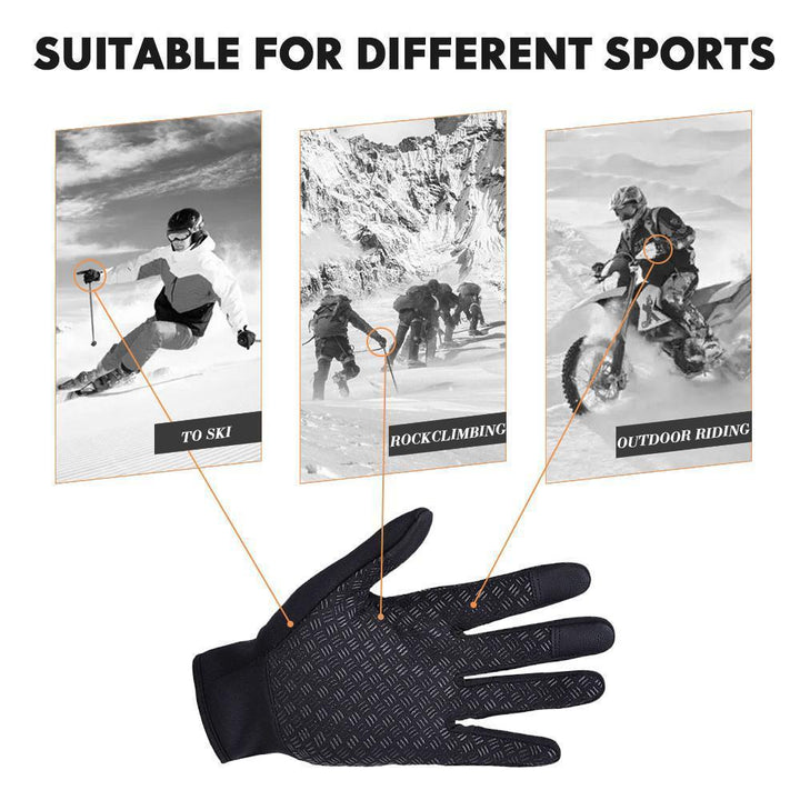 Harwelton™ Waterproof Thermal Touchscreen Gloves with Grip Palm
