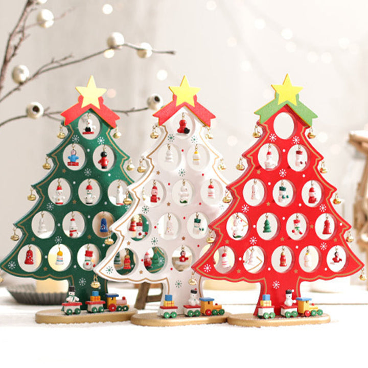 DIY Wooden Mini Christmas Tree Kit – Tool-Free Table Decoration