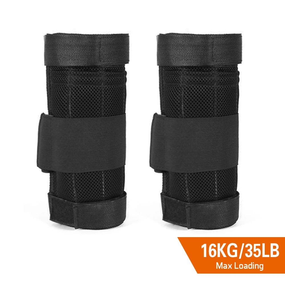 Adjustable Ankle Weights in Breathable Mesh, Up to 16 kg Load